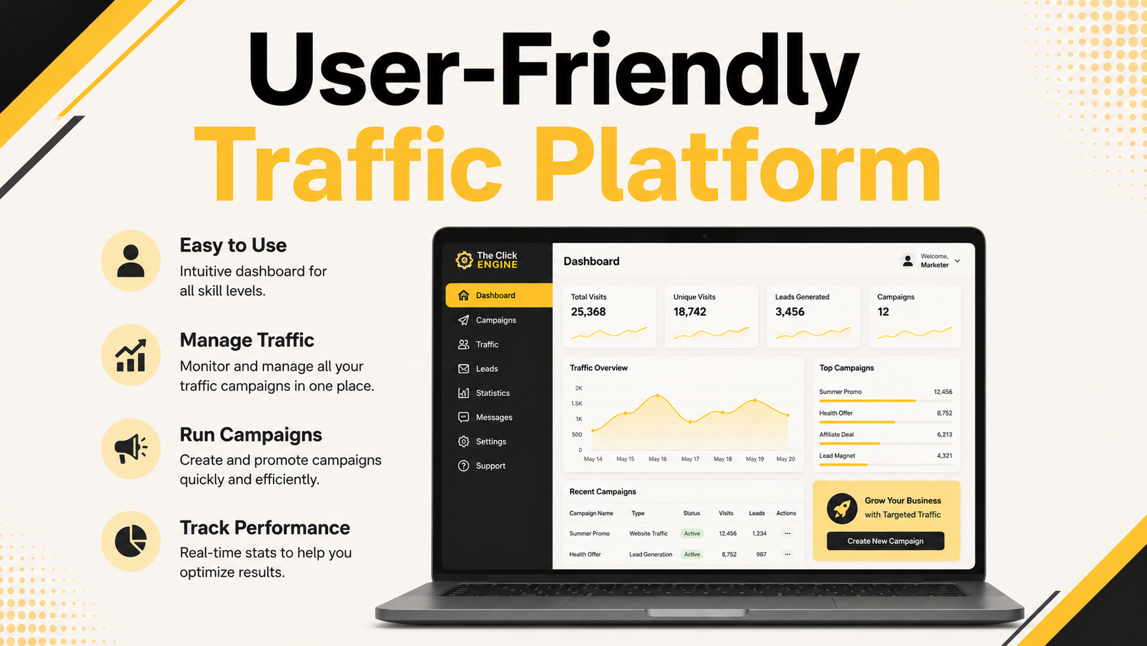 The Click Engine traffic exchange and email marketing system